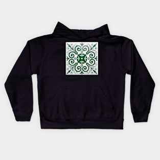 Traditional Portuguese glazed tiles Kids Hoodie